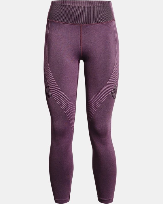 Damen UA RUSH™ Seamless Leggings, knöchellang, Purple, pdpMainDesktop image number 4